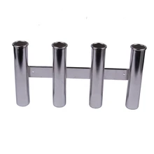 Аксессуары для морской лодки, яхты, настенный держатель для удочки из нержавеющей стали, 4 трубки, рыболовная стойка для морской лодки, кемпера, RV