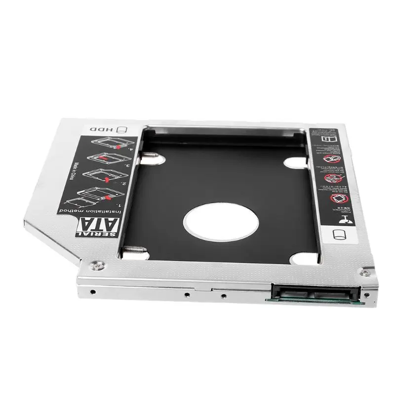 2nd HDD Caddy 9,5 мм SATA для SATA жесткий диск адаптер для ноутбука универсальный CD/DVD LX9A