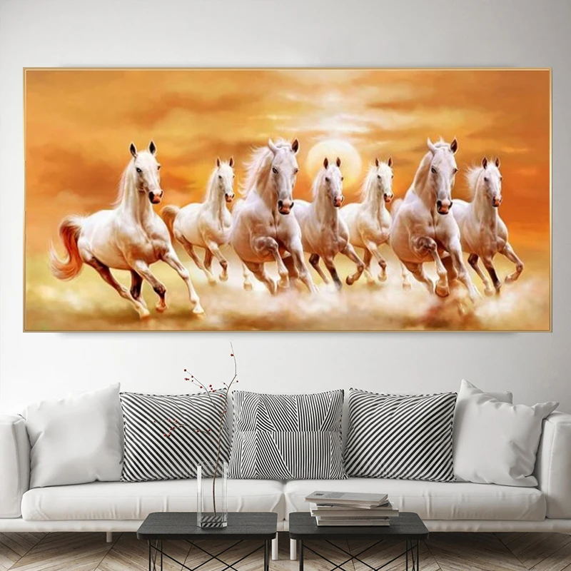 Бегущие лошади из Животные холст настенные картины художественные плакаты и