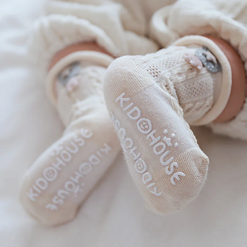 

2019 New Style 3 Dual-Networking Eye Baby Socks Cotton Decoration Relent 0-3 Years Old Baby Anti-slip Dispensing Floor Socks