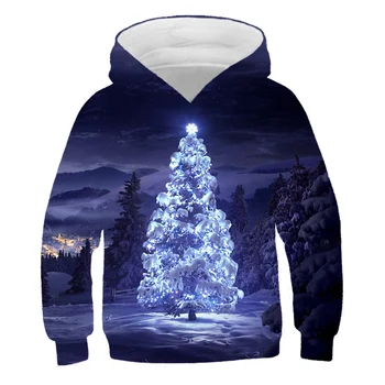 

Luxury sports and leisure Harajuku style children's tops autumn hot sale hoodies fashion 3D printing children's Christmas clothe
