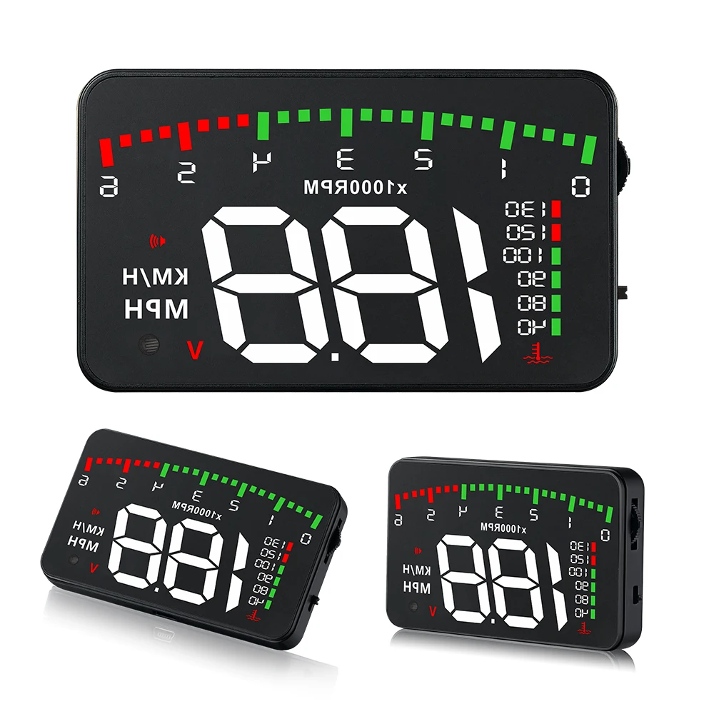 A900 автомобильный HUD OBD RPM метр на голову дисплей автомобильные аксессуары мульти-дисплей автомобиля цифровой скорость двигателя об/мин температура воды