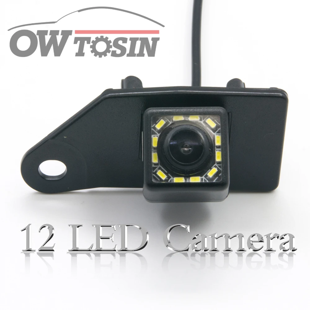 12 Светодиодный фонарь Автомобильная резервная камера заднего вида для Mitsubishi ASX 2010- RVR 2010 2011 2012~ парковочная Водонепроницаемая камера