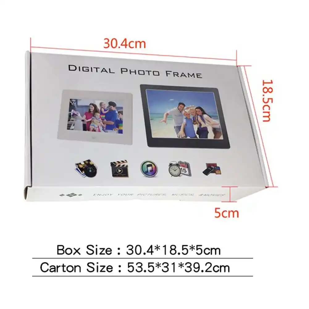 8 Inch Digital Photo Frame Metal 1024 X 768 Resolution 4 3 Led Screen Support 32gb Sd Card Calendar Digital Photo Frame Aliexpress