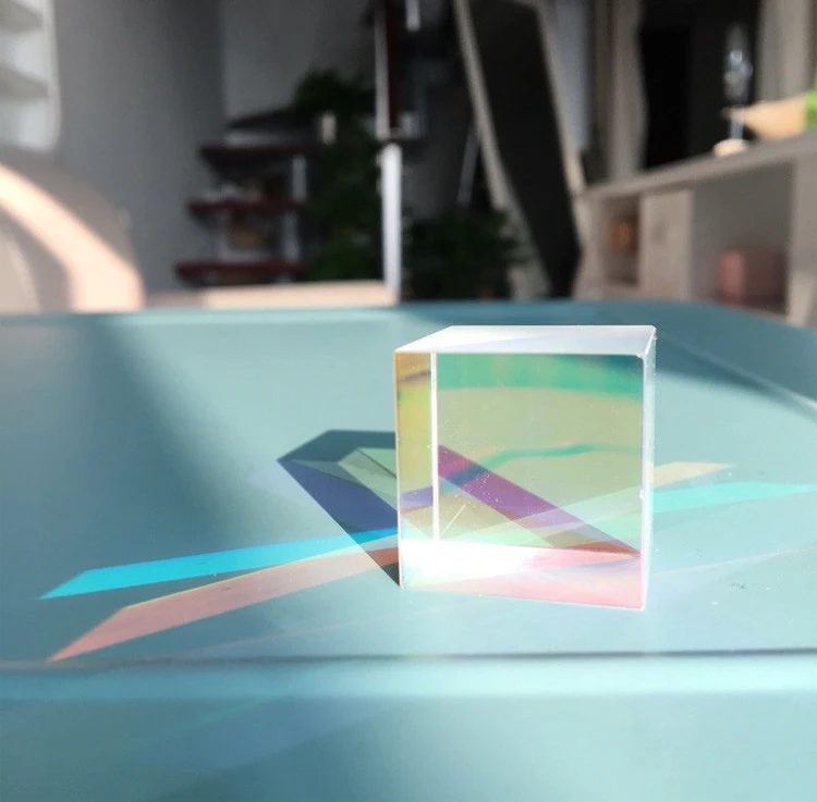 Color prism cube splitting prism science physics teaching toy