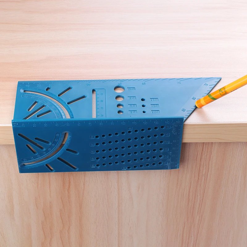 Деревообрабатывающий Scribe Mark Line Gauge Т-образная линейка квадратный макет Miter 90 градусов измерительный прибор плотник
