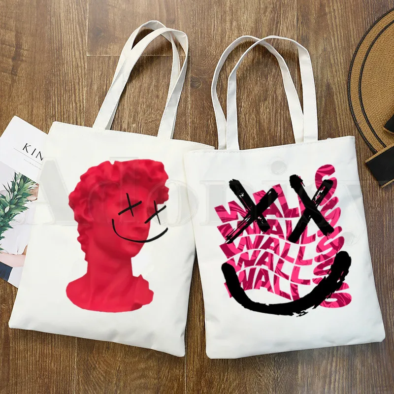 Louis Tomlinson-Bolsos de mano de estilo Hip Hop para mujer, bandoleras informales, bolso de compras, de lona elegante