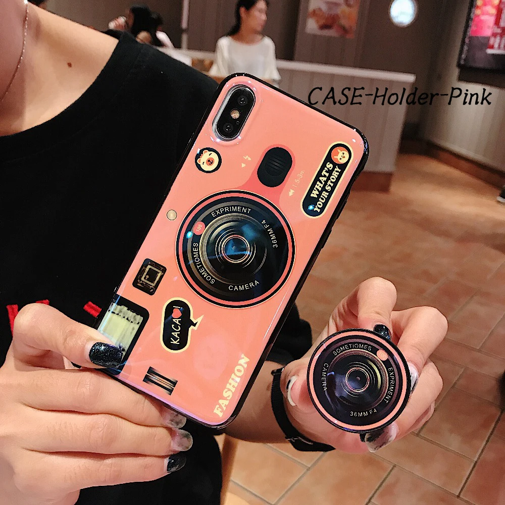 3D Ретро чехол для камеры с ремешком для iphone 8, 7 Plus, X, 6 S, 6 Plus, для iphone max, 11 pro, модный силиконовый держатель для xr, xs