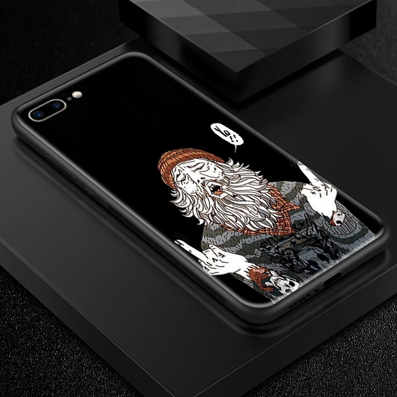 Закаленное стекло чехол для iPhone 5 5S SE 6 6S 7 8 Plus X XR XS MAX TPU Рамка для OnePlus 3 3T 5 5T 6 6T 7 7 Pro Дизайн Темные ракушки - Цвет: W279