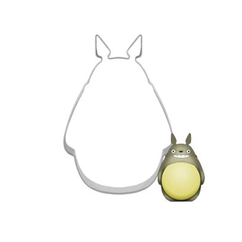 DZ192 Cute Totoro Cake Mould for Fondant Confectioner Biscuit Stamp Cookie Cutter Tools Form Stainless Steel Metal Bakeware DZ192