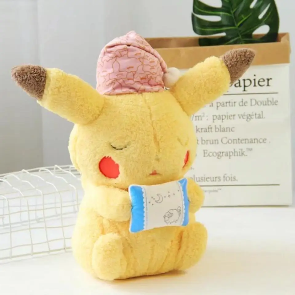 Takara Tomy Pokemon Pikachu игрушки плюшевые аниме животные куклы милые выразительные чучела подарок для подруги Хобби Коллекционные - Цвет: asleep pikauchu