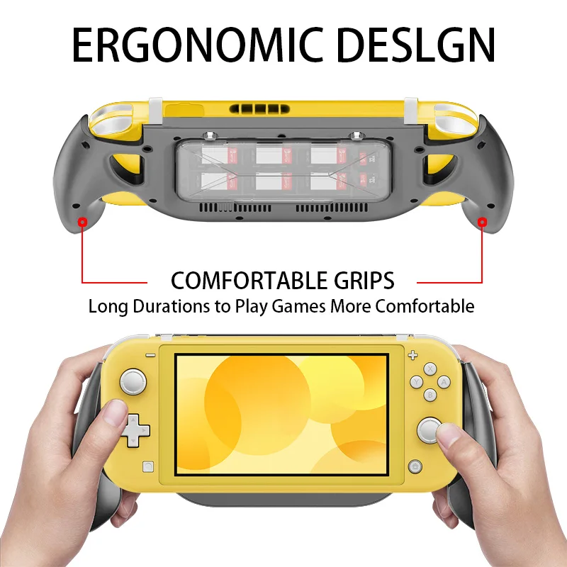 Новинка, чехол с ручкой для nintendo Switch Lite, быстрая зарядка, подставка, держатель с игровой картой, коробка для хранения, для мини-переключателя