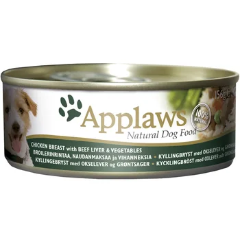 

APPLAWS APPLAWS for adult dogs with chicken, beef liver and vegetables 156 g