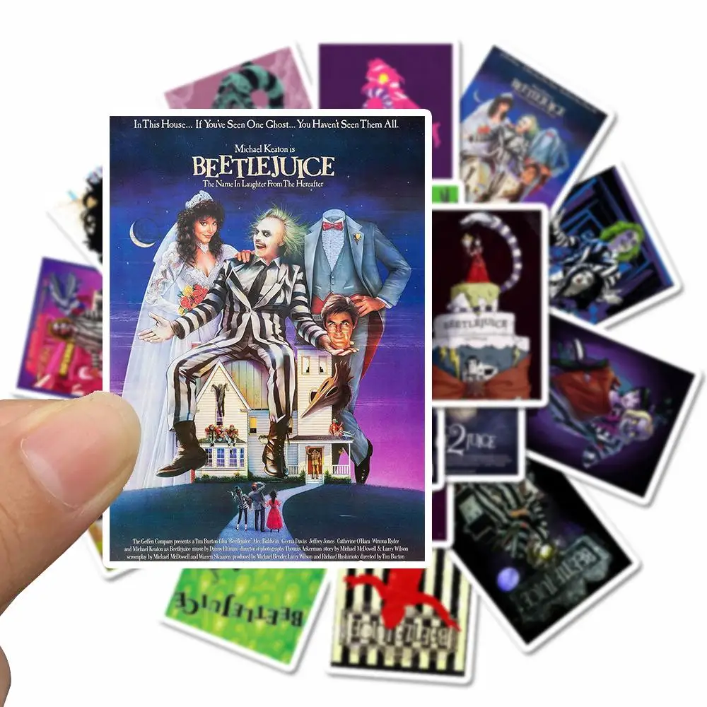 25 шт ужасов фильм Beetlejuice стикер портфель для ноутбука Водонепроницаемый DIY игрушка стикер