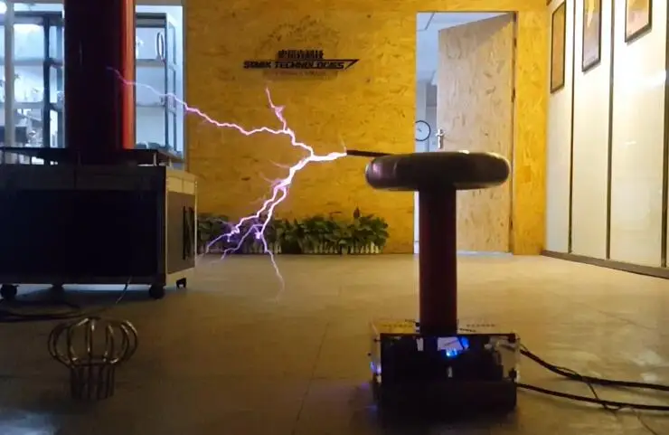 0,5 м Lightning Tesla катушка DRSSTC/Музыка Tesla электрическое кольцо/искусственная молния/экспериментальный дисплей
