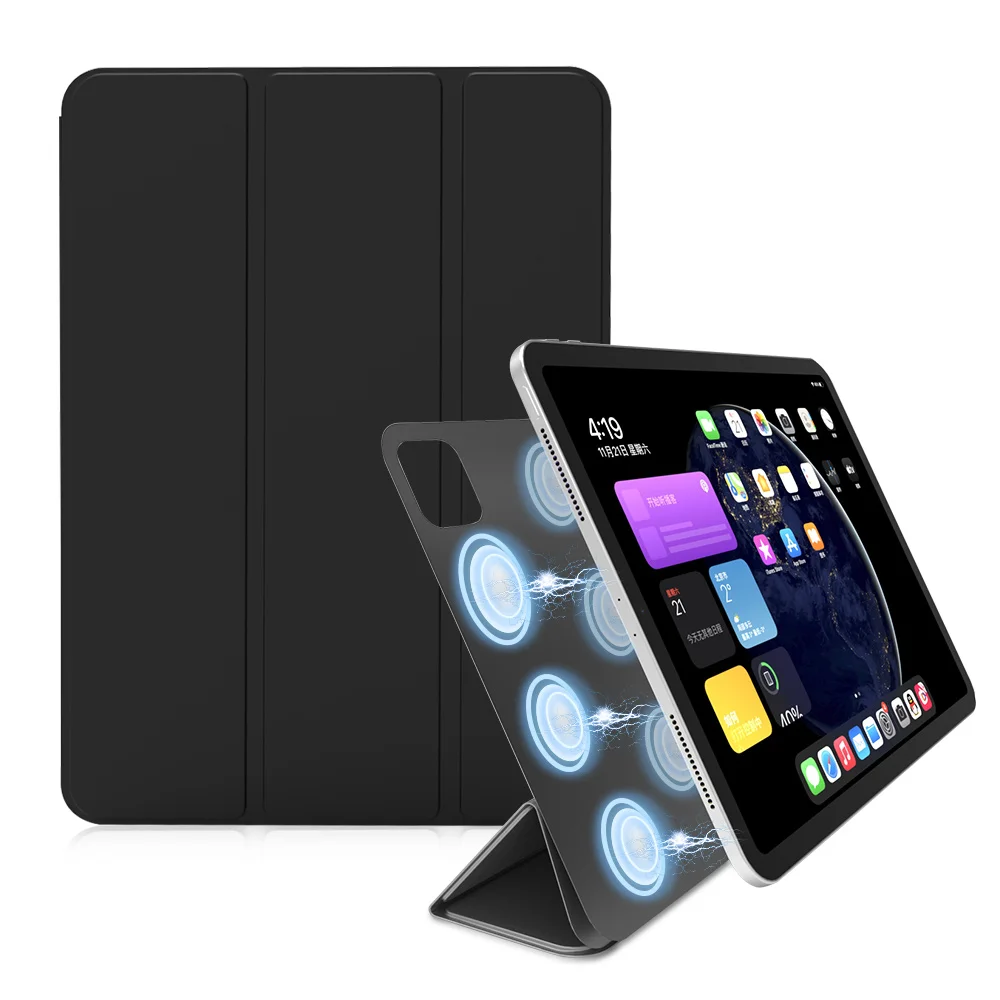 Capa de Couro pu Inteligente para Ipad Pro Capa para Ipad Pro 11 12 Geração 2023 2023 2023 2023