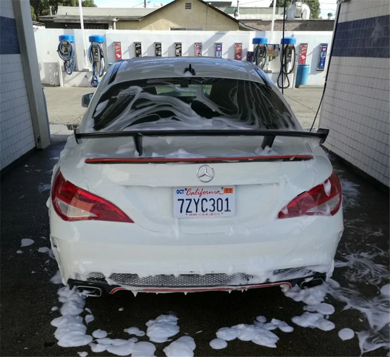 Использовать для Mercedes-Benz Cla спойлер 2013 14 15 16 17 18 19 лет W117 глянцевый углеродного волокна задний GT Крыло AMG стиль спойлер, аксессуары