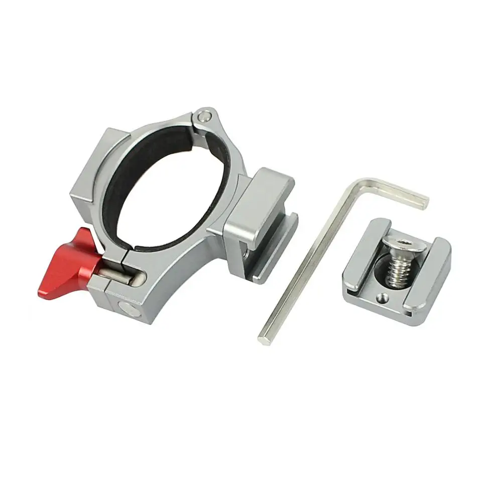 

Aluminum Mini Tripod O-Ring Hot shoe Bracket Microphone LED Video Light Vlog Mounting Clip Adapter for DJI OSMO Mobile 2 Gimbal