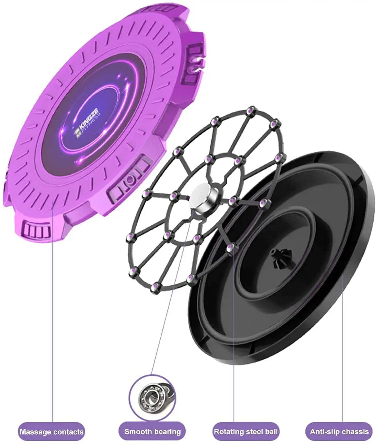 Waist Twisting Disc With Pull Rope