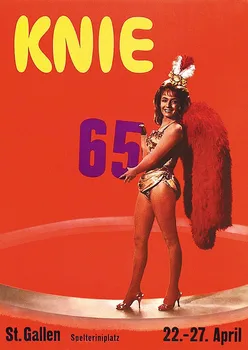 

Switzerland Circus Ads Circus Knie 1965 Classic Canvas Paintings Vintage Wall Posters Stickers Home Decor Gift