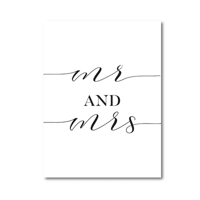 PH6703 Chapter One печать Mr And Mrs Sign Love Wall Art Холст Картина CS Льюис плакат с кавычками Свадебные знаки христианская спальня настенный Декор - Цвет: PH6703