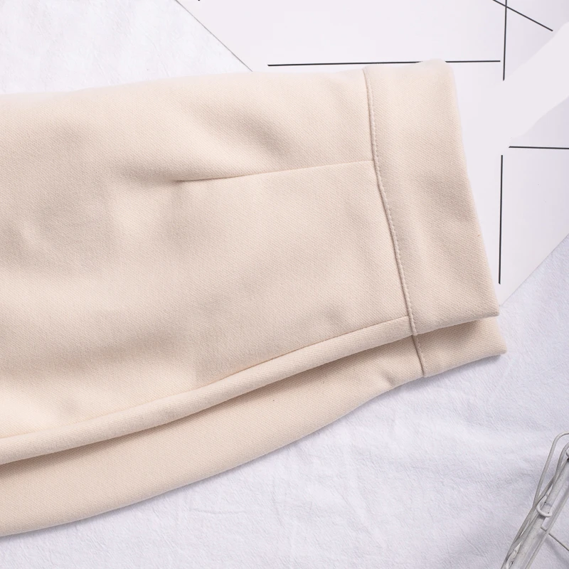 Корейская однотонная женская юбка Ulzzang, модная Офисная Женская юбка трапециевидной формы, Весенняя юбка в стиле ампир с разрезом выше колена, Женская юбка под брюки