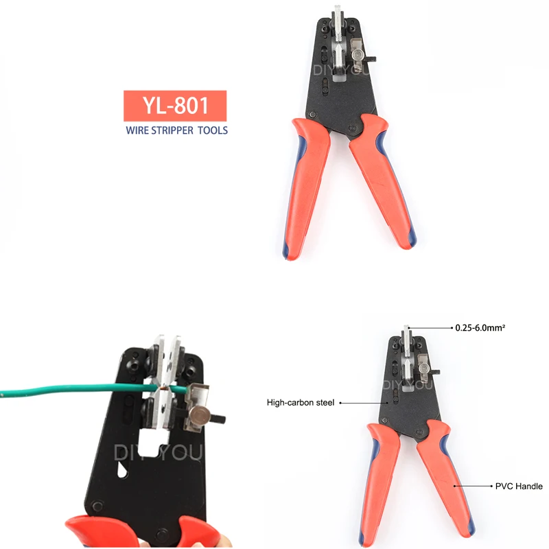 Многофункциональные кусачки для снятия изоляции обжимной вывод зачистки проводов 0,25-6 мм2 обжимной резак кабель акутоматический ремонт плоскогубцы инструмент