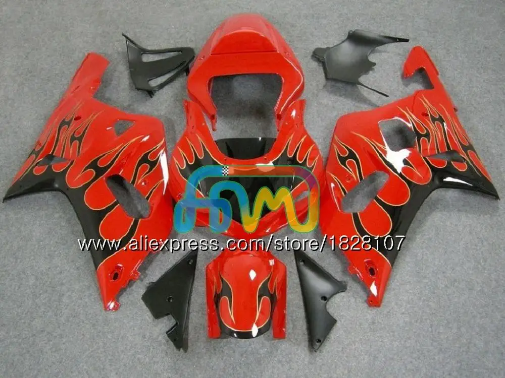 K1 средства ухода за кожей для SUZUKI GSXR-750 GSXR600 01 02 03 35BS. 0 GSXR 750 600 ввиде горшка 01-03 CC GSX-R600 GSXR750 2001 2002 2003 обтекателя черный серебристый - Цвет: No. 18