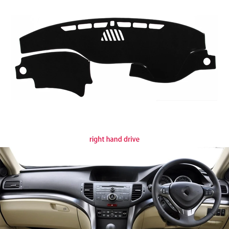 Для Honda spirior 2009 2010 2011 2012 2013 правосторонний и левый руль приборной панели автомобиля чехлы коврик тени подушки ковры аксессуары - Название цвета: Right Hand Drive