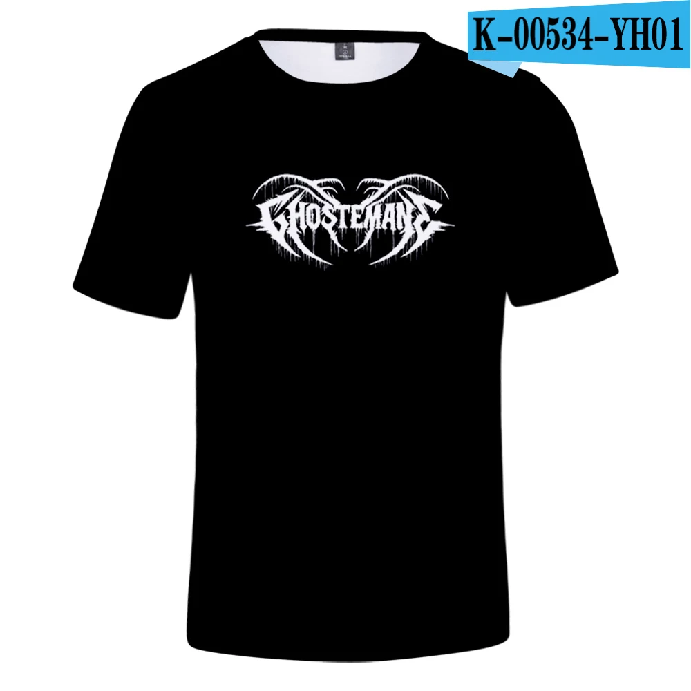 Ghostemane Blackmage World Tour Rock Music логотип 3d принт футболка Мужская/женская летняя повседневная футболка с коротким рукавом Одежда - Цвет: YH01
