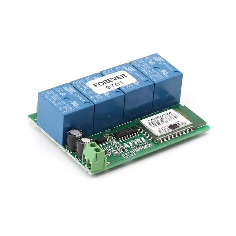 9-12V 4-полосная независимая Bluetooth релейный коммутационный модуль с приложением Дистанционное Управление мобильного телефона запасных Запчасти для Apple, Android