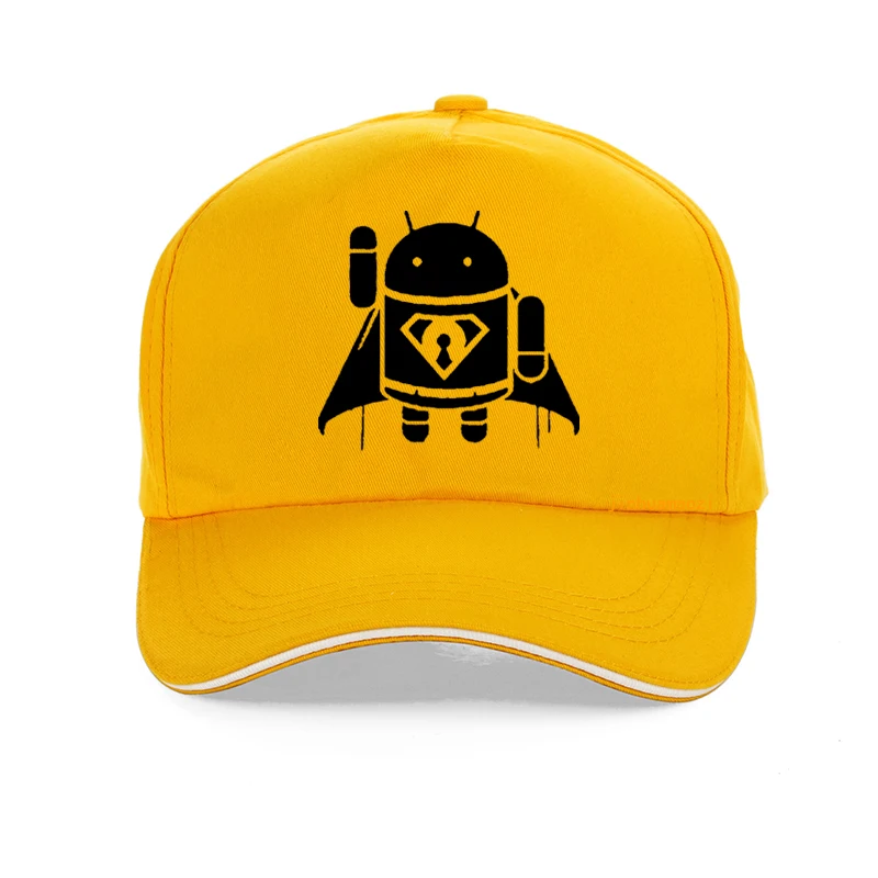 Android бейсболка креативная Мужская и женская пародия смешная шапка крутая хипстерская Стильная мужская Android Супермен регулируемая бейсболка