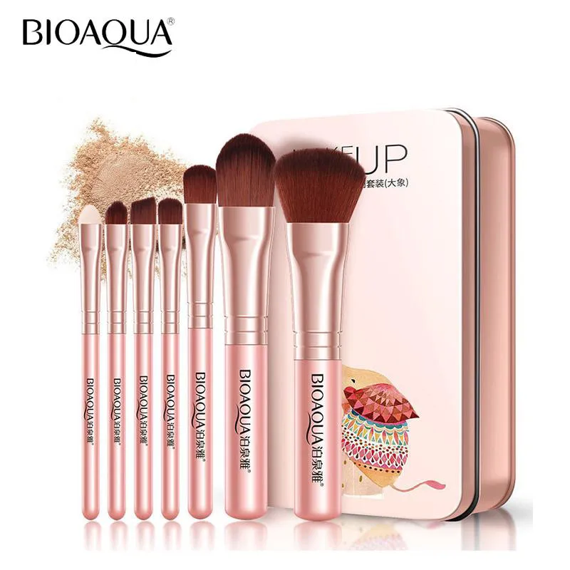 Make Up Tools Makeup Brushes Set 7Pcs Professional Make Up Brushes Set High Quality Face Makeup Brushes Pink Makeup Brush