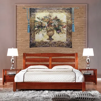 

Luxury Decorative Hanging Painting Classical Flower Potting Medieval Wall Blanket Living Room Decor Tapestry