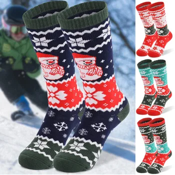

Hotest 5 Pack Womens Casual Christmas Winter Socks Soft Ladies Fashion Warm Cold Knit Wool Socks Gifts Kobieta Skarpety