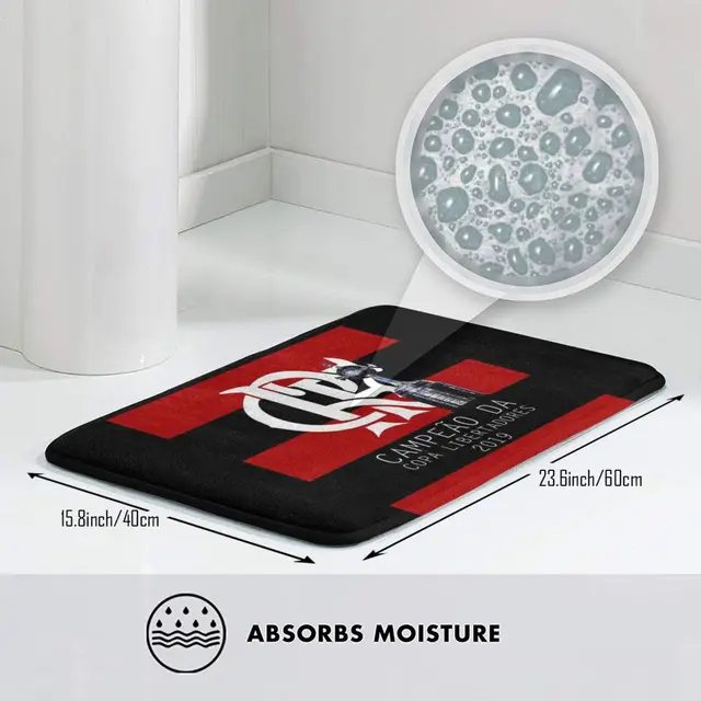Flamengo Cup Bajnok Libertadores Mat Rug Szőnyeg Csúszásgátló Bedorom Bejárat Fla Copa 2019 - Image 3