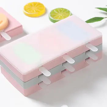 

Homemade Food Grade Silicone Ice Cream Mold Popsicle Molds DIY Homemade Cartoon Ice Cream Popsicle Ice Pop Maker Mould
