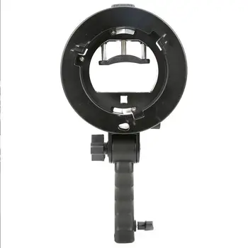 

Handheld Hand Grip S Shape Bracket Accessory for Bowens Mount Camera Top Flashlight