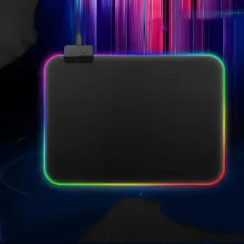 

Big RGB LED Glowing PUBG Gaming Mouse Pad Illuminated Keyboard Non-slip Table Mat Blanket