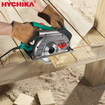 

HYCHIKA 1500W 230V Circular Electric Saw 2 PCS Saw Blades 24/60T Blade for Wood Circular Saw Woodworking Tools Wood