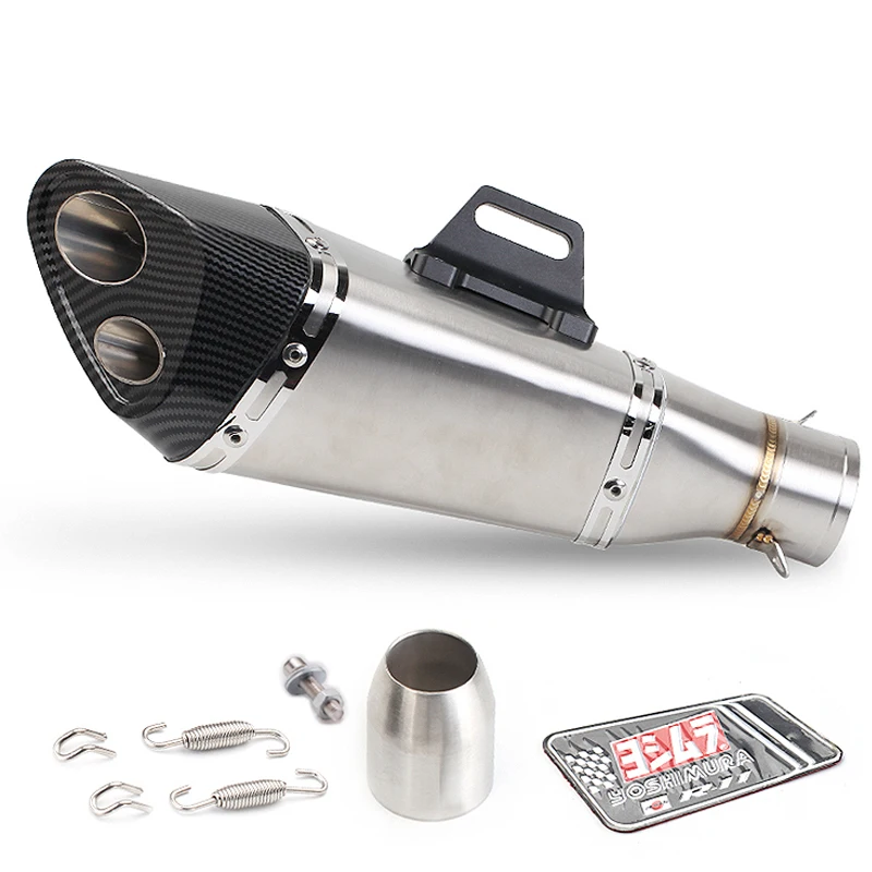 36-51 мм мото rcycle выхлопная труба для Yoshimura R11 глушитель труба scarico echappement escape moto для gsr 600 crf 230 cb650f xj6 ltz 400 - Цвет: C