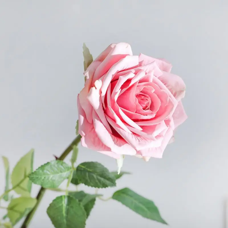 USA Artificial Silk Rose Flowers for Wedding Bridal Bouquet Home Decor Valentine's Day Gift Flower - Цвет: 3