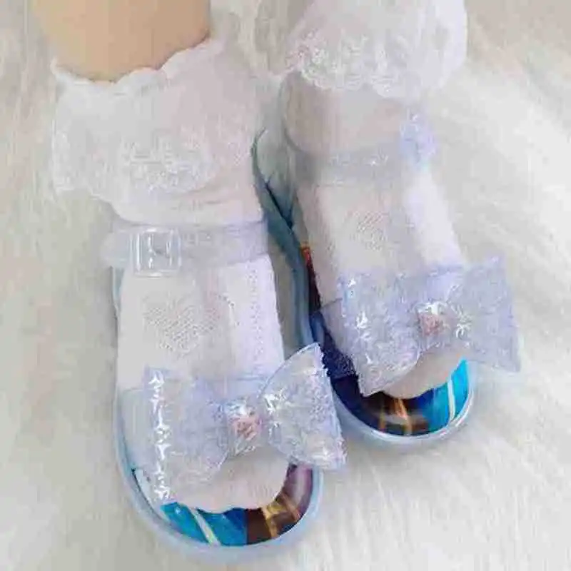 Новинка 2020 мини туфли melissa Jelly для девочек модные сандалии принцессы карамельных