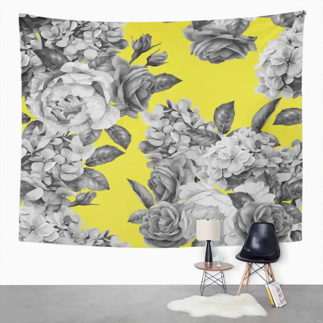 

Pretty Tapestry Floral Roses Tapestry For Bedroom Room Decor Wall Hanging Wall Art Tapestry Picnic Mat Beach Towel Bed Cover