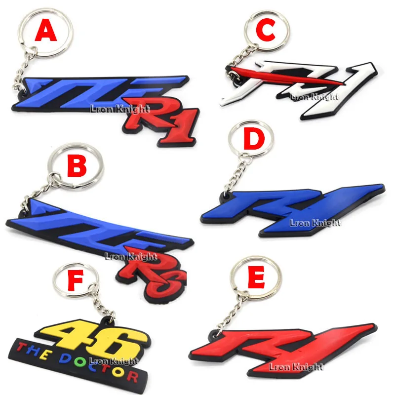 Для KAWASAKI HONDA SUZUKI YAMAHA YZF R1 R6 CBR FZ1 HAYABUSA ZX 6R 10R YZF-R1 мотоцикл крутой резиновый брелок для ключей