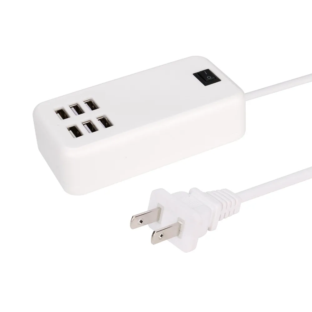 MOSUNX 6-портовое USB 30W Настольный Многофункциональный быстрое зарядное устройство переменного тока Адаптеры питания США/ЕС для Apple iphone Для samsung Galaxy