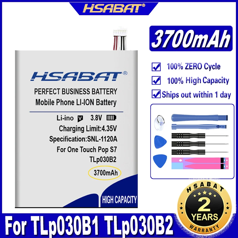 Аккумулятор HSABAT TLp030B1 TLp030B2 3700 мАч для Alcatel One Touch Flash 2 7049D / 2017 Pop S7 OT-7045 7045Y | Мобильные