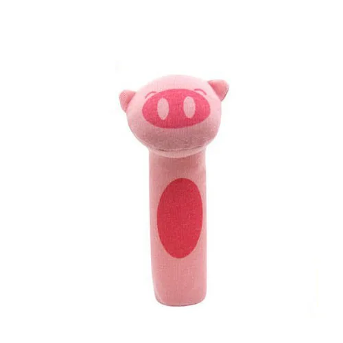 Pig Детские погремушки для мобильных телефонов, мягкая кошка, тигр, плюшевая кукла, палочки, кроватка, кровать, подвесная игрушка в виде животного, кукла, детская игрушка K0037 - Цвет: Pig