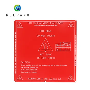 

12V 24V MK2B Heated bed 3D Printer Heatbed Dual Power PCB Heatbed Red 214mm*214mm Hot Plate HotBed 3D Printer Part
