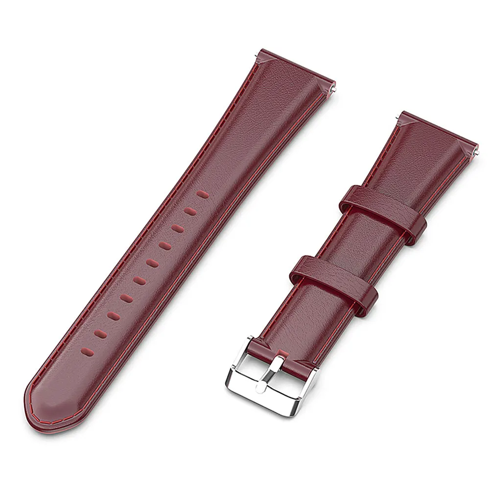 Новое поступление сменный ремешок из натуральной кожи для Fitbit Versa Lite/Versa/Blaze - Цвет: Crimson